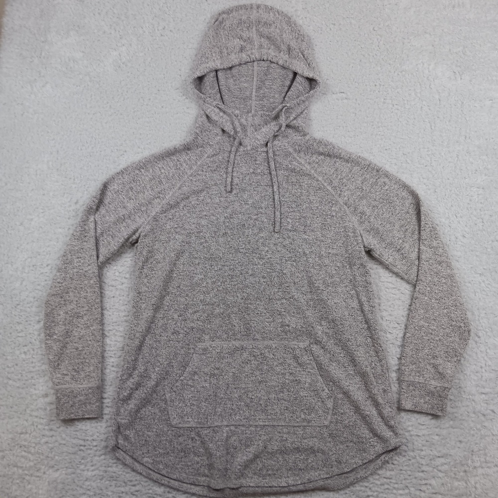 Torrid Hoodie Super Soft Women 0 Grey Marled Raglan Kangaroo Pocket 11028163